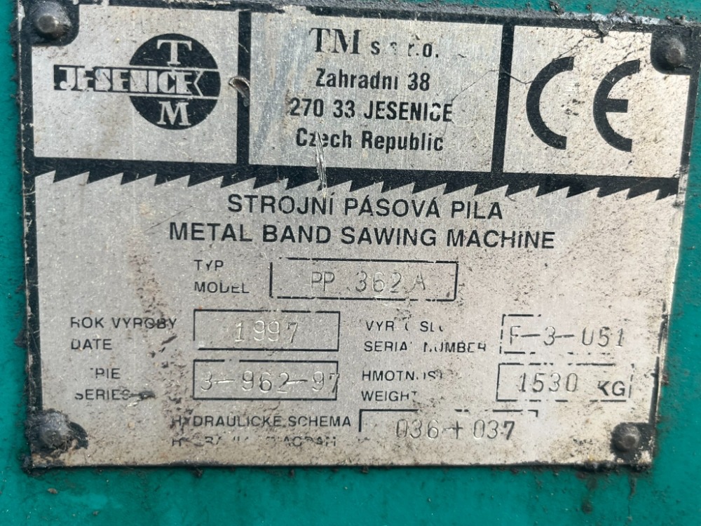 224. Pásová pila TMJ PP 362A - 2