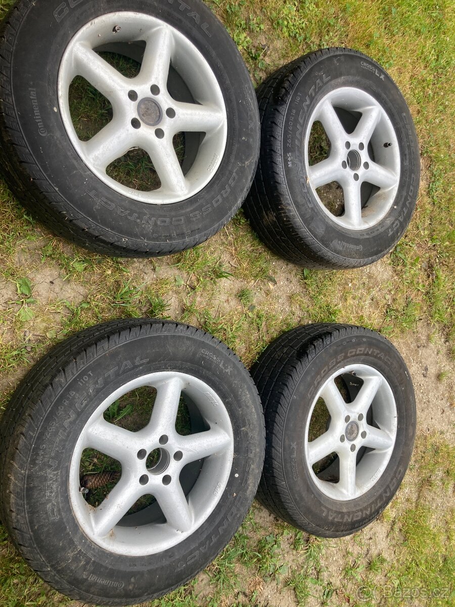 Alu kola VW Amarok + letní pneu Continental 265 60 18