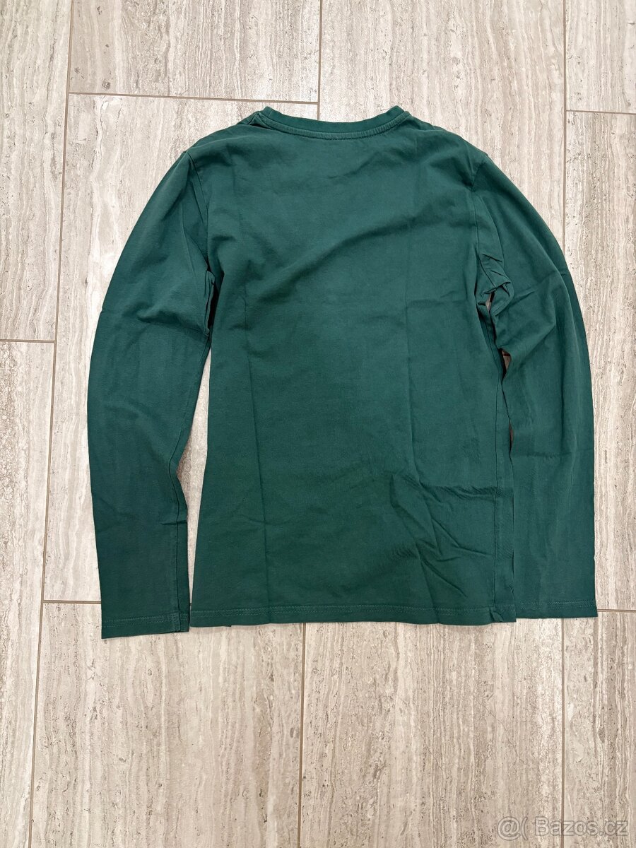 Tričko zelené chlapecké s dlouhým rukávem - 2