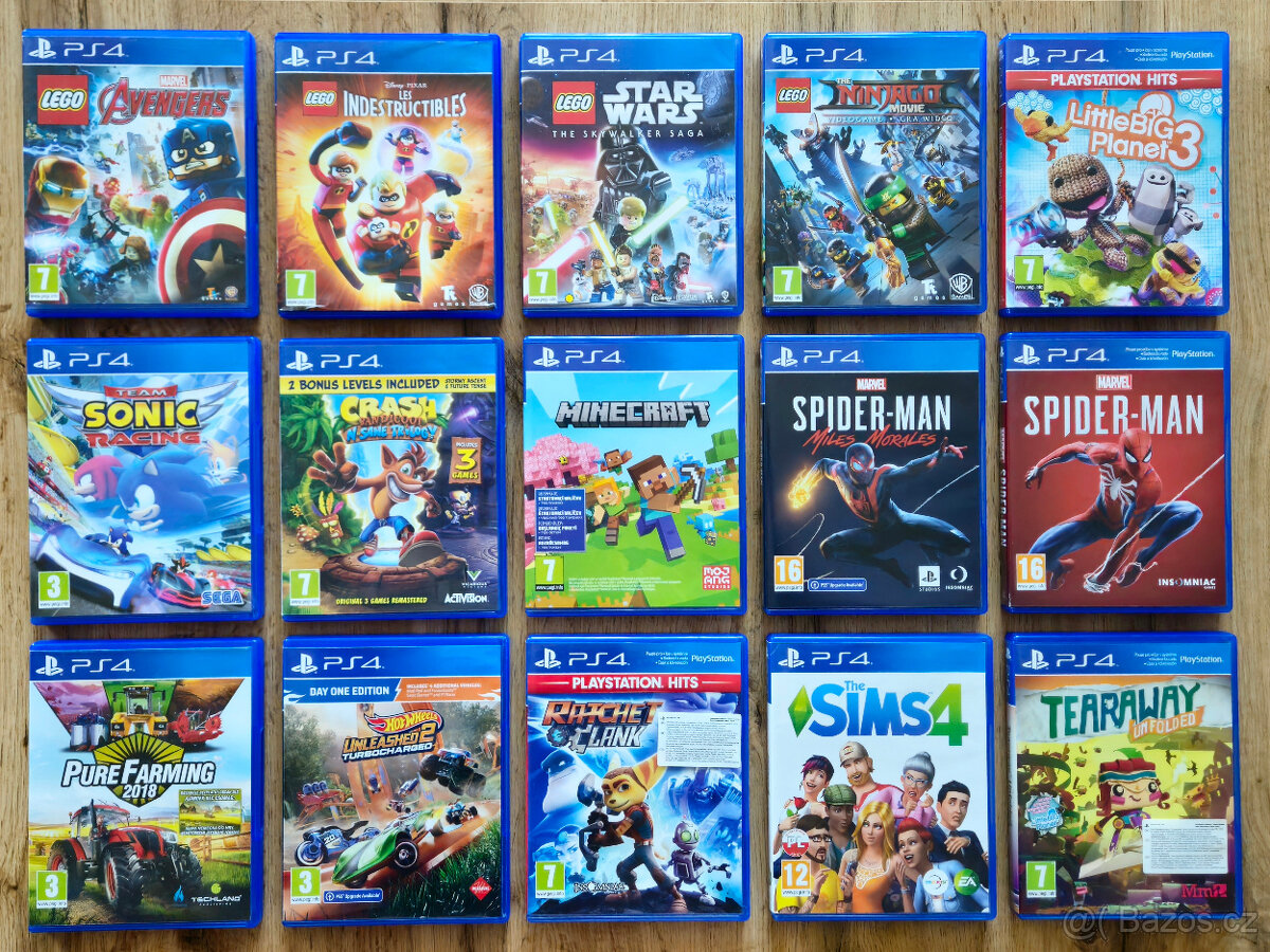 Hromada her na Playstation 4 - moje sbírka - TOP STAV - 2