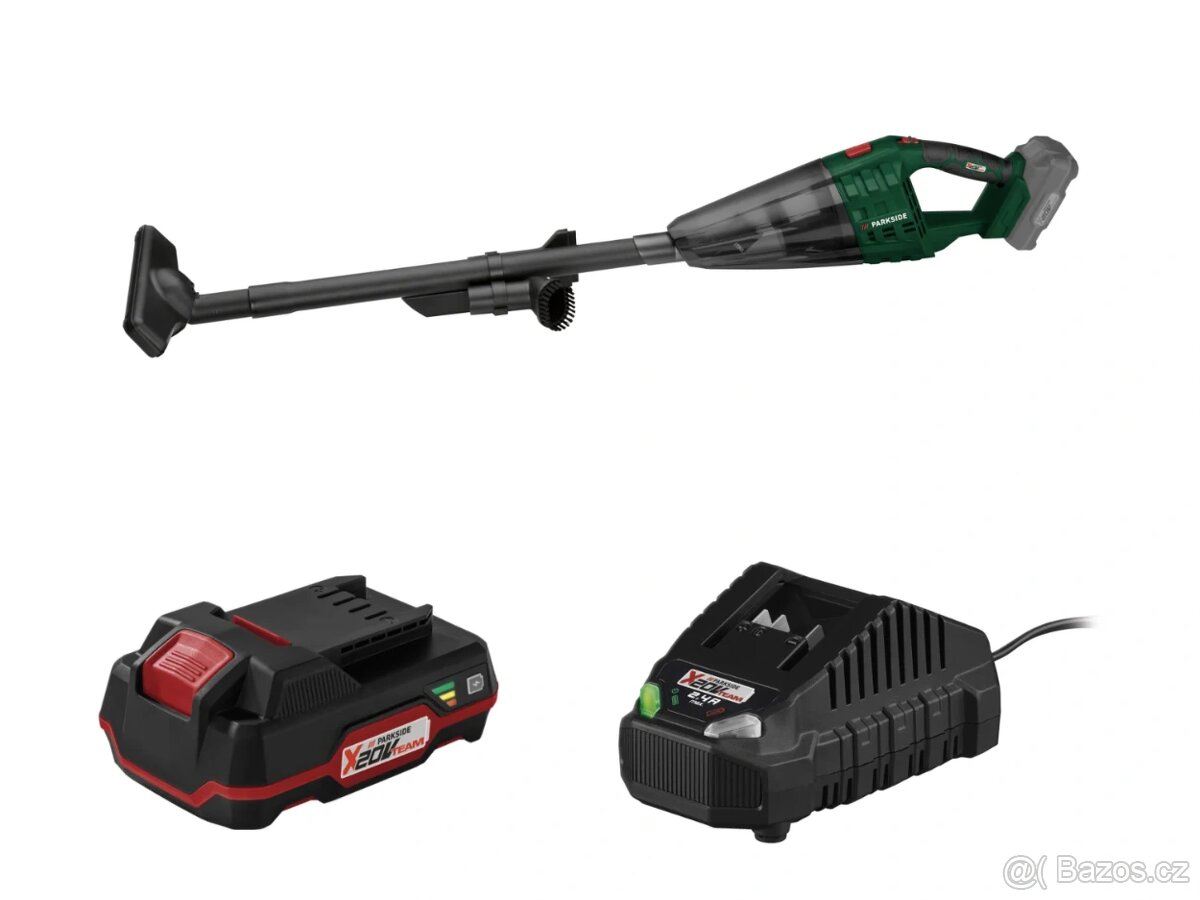 Aku ruční vysavač 2v1 Parkside s baterii a nabíječkou, 3 rok - 2