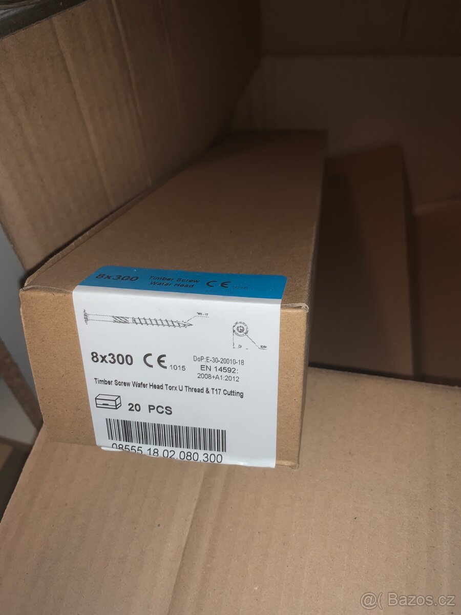 Konstrukční vruty 8x300- 520ks - 2