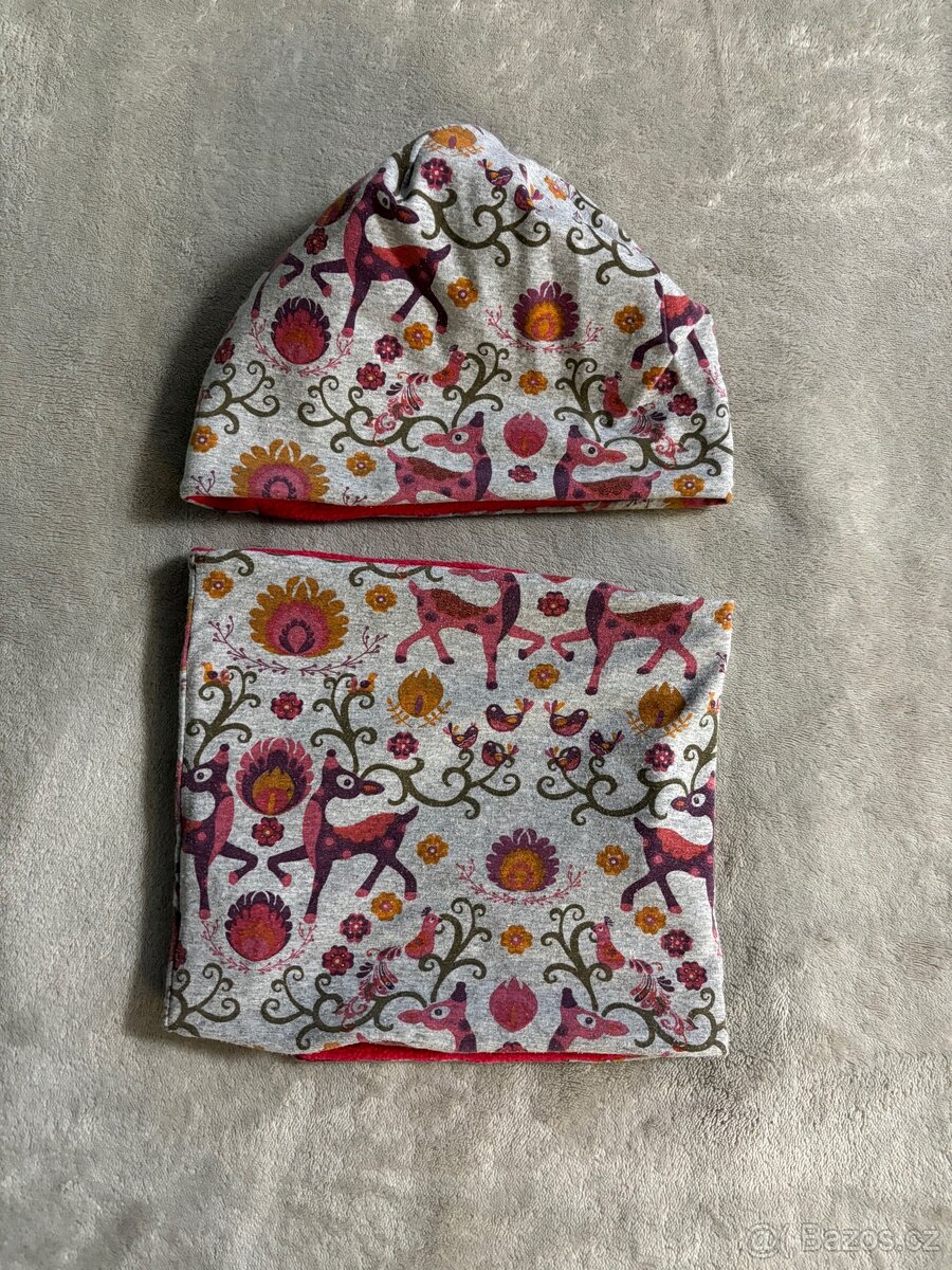 Sada čepice a kruhového šálu - 2