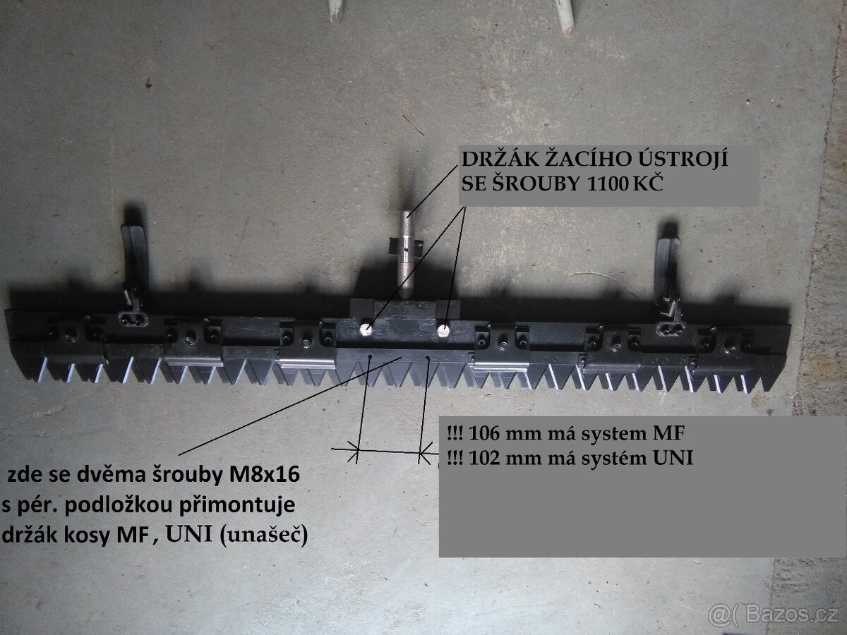 MF-70 , UNI - MT7, bezprstová žací lišta nová (video) MF70 - 2