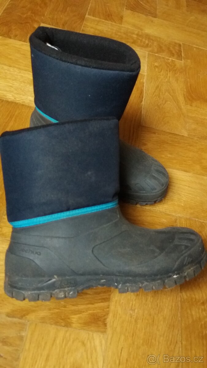 Quechua zateplené holiny / sněhule v34/35 waterproof - 2