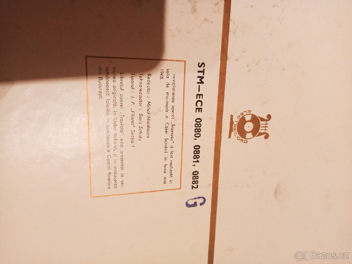 LP soubor tří gramo desek opera LA TRAVIATA - 2