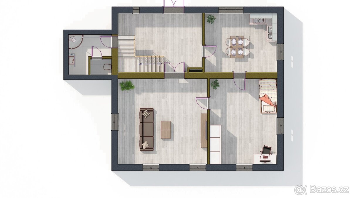Rodinný dům 5+1, pozemek 4 779 m² – Jindřichova Hora - 2