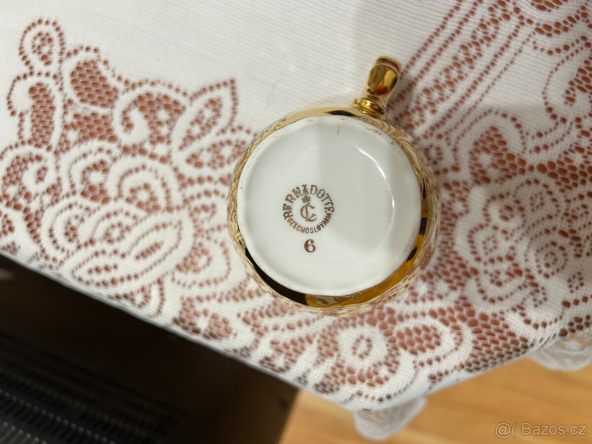 Zlatá kávová souprava Bernadotte - 2