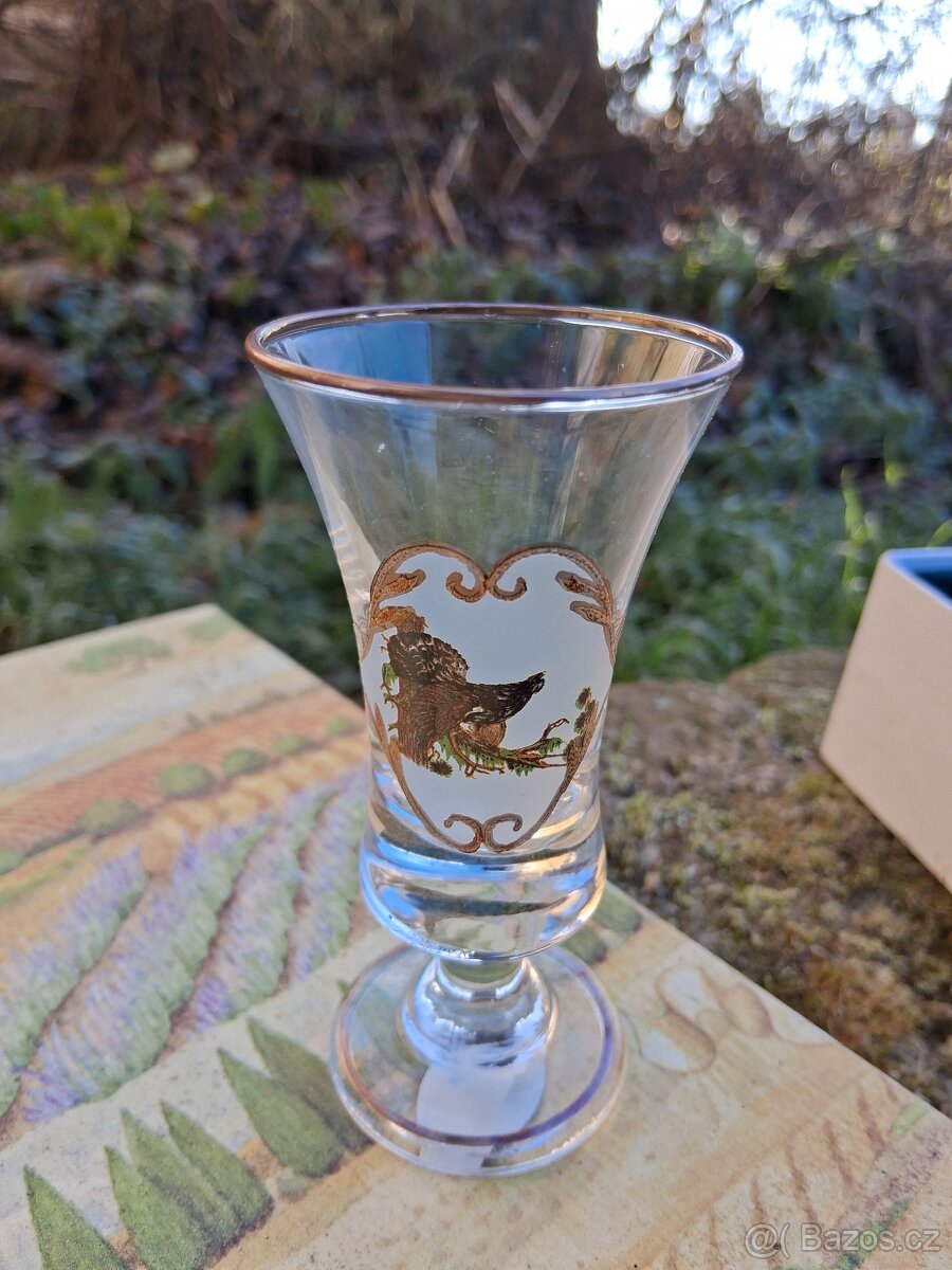 Myslivecký motiv,6ks skleniček - 2