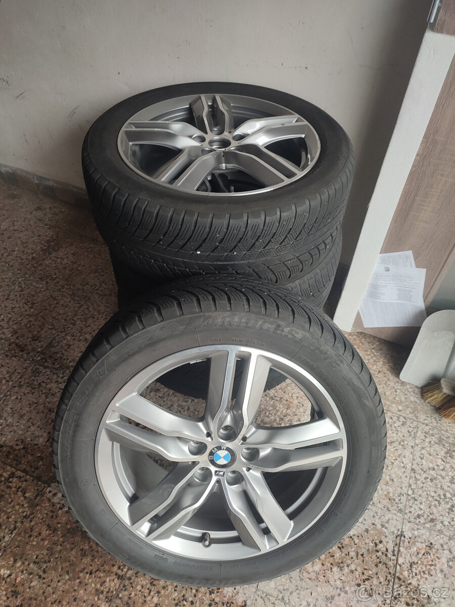 Alu kola originál BMW M 18 5x112, zimní pneu. - 2