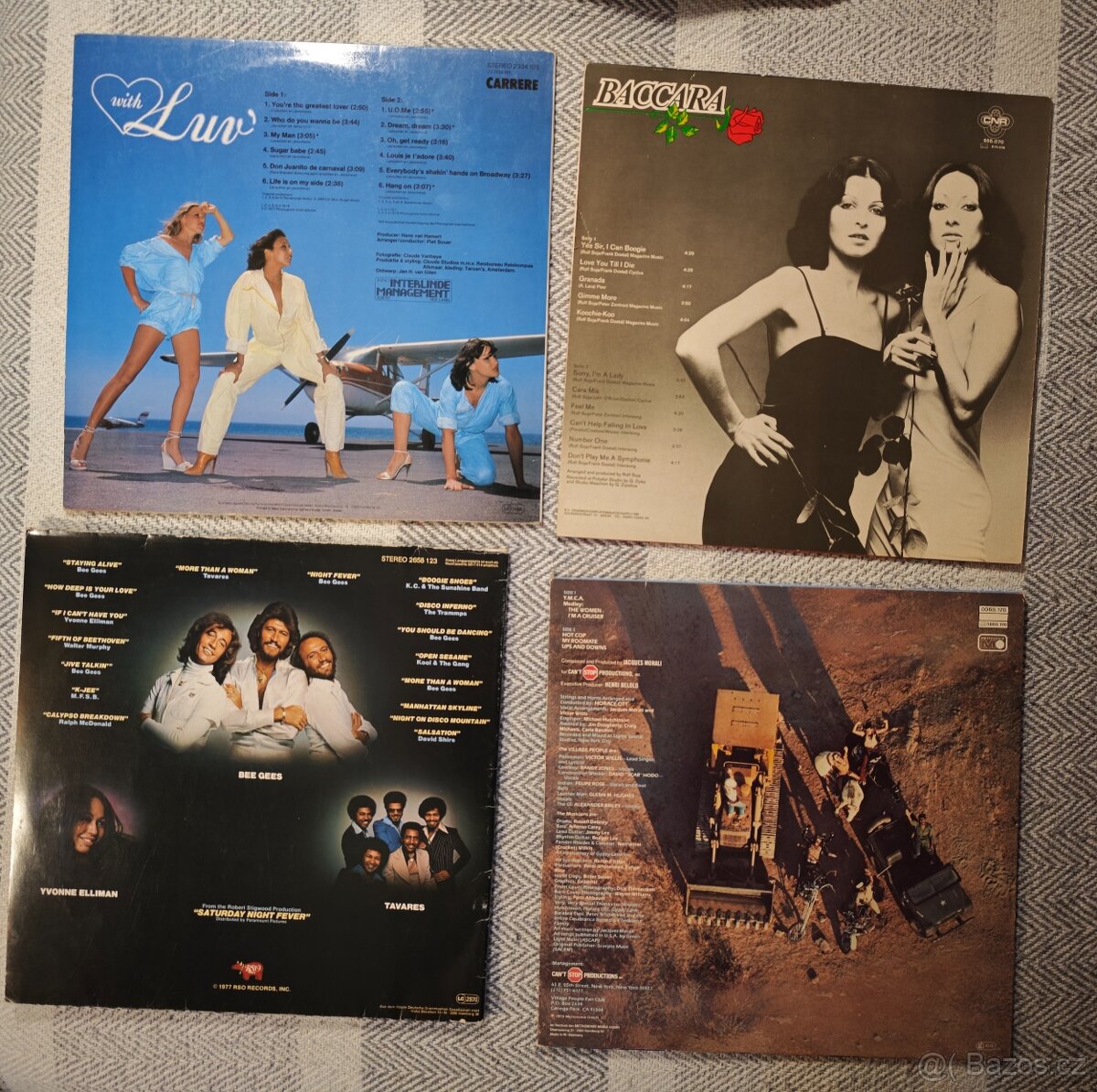 LP desky 70s DISCO Baccara, Luv, Village people, Bee Gees - 2