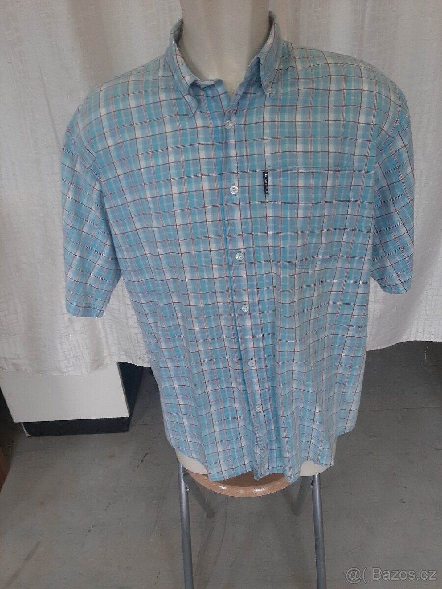 Pánská košile kostkovaná kr.rukáv - 2