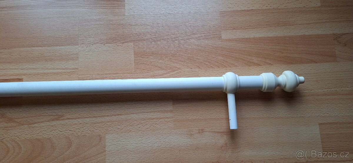 Bílá garnýž 120 cm - 2