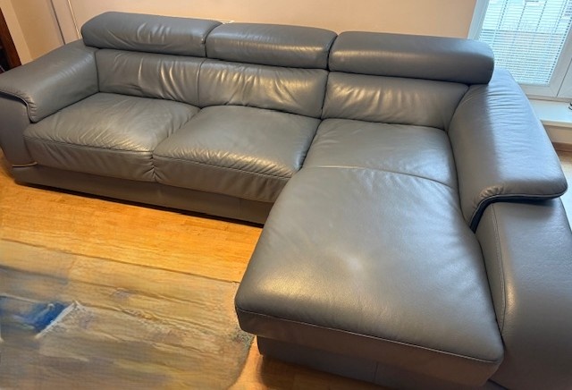 Kožená sedací souprava rohová - 2