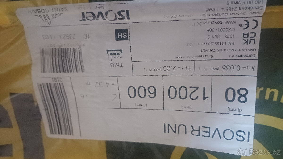 ISOVER 80 1200X600 SAINT GOBAIN - 2