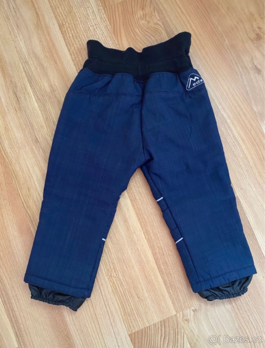Dětské zateplené softshellové kalhoty vel.86 - 2