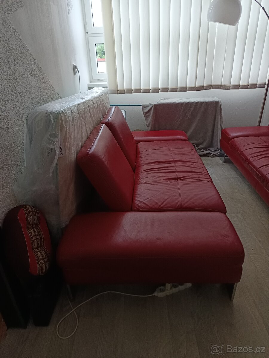 2 ks Kožená sedací souprava - 2