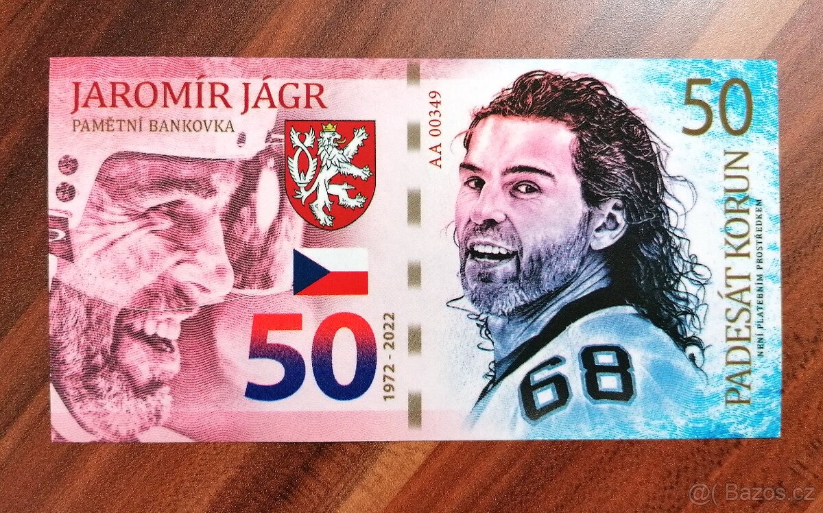 Pamětní bankovka JAROMÍR JÁGR 50 - 2