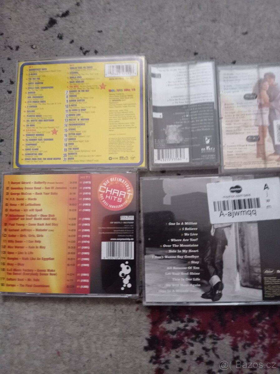 PRODÁM CD 6+ 1X 2CD+ 3 MAGNETOFONOVÉ KAZETY - 2
