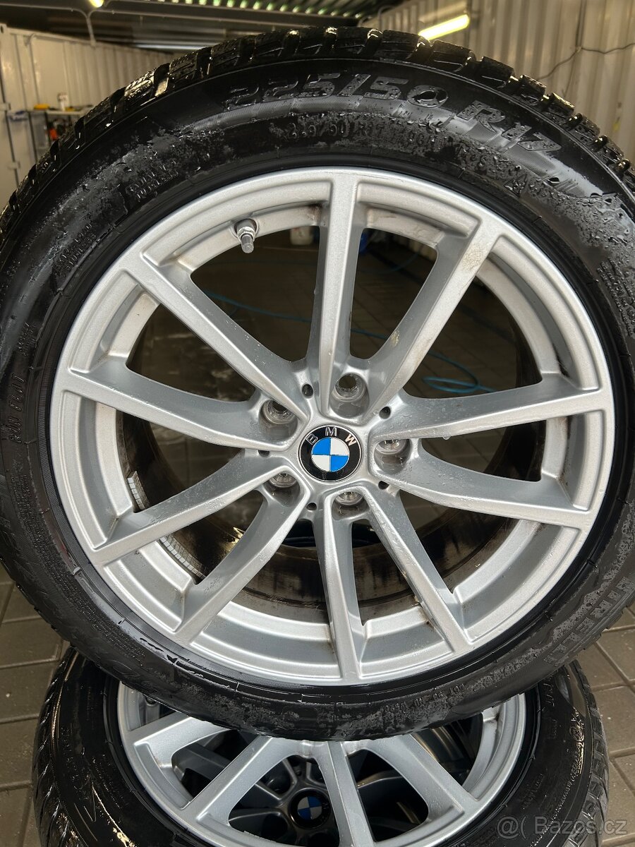 ORIGINÁLNÍ ALU KOLA BMW ŘADA 3 7,5Jx17 ET 30 + ZIMNÍ PNEU - 2
