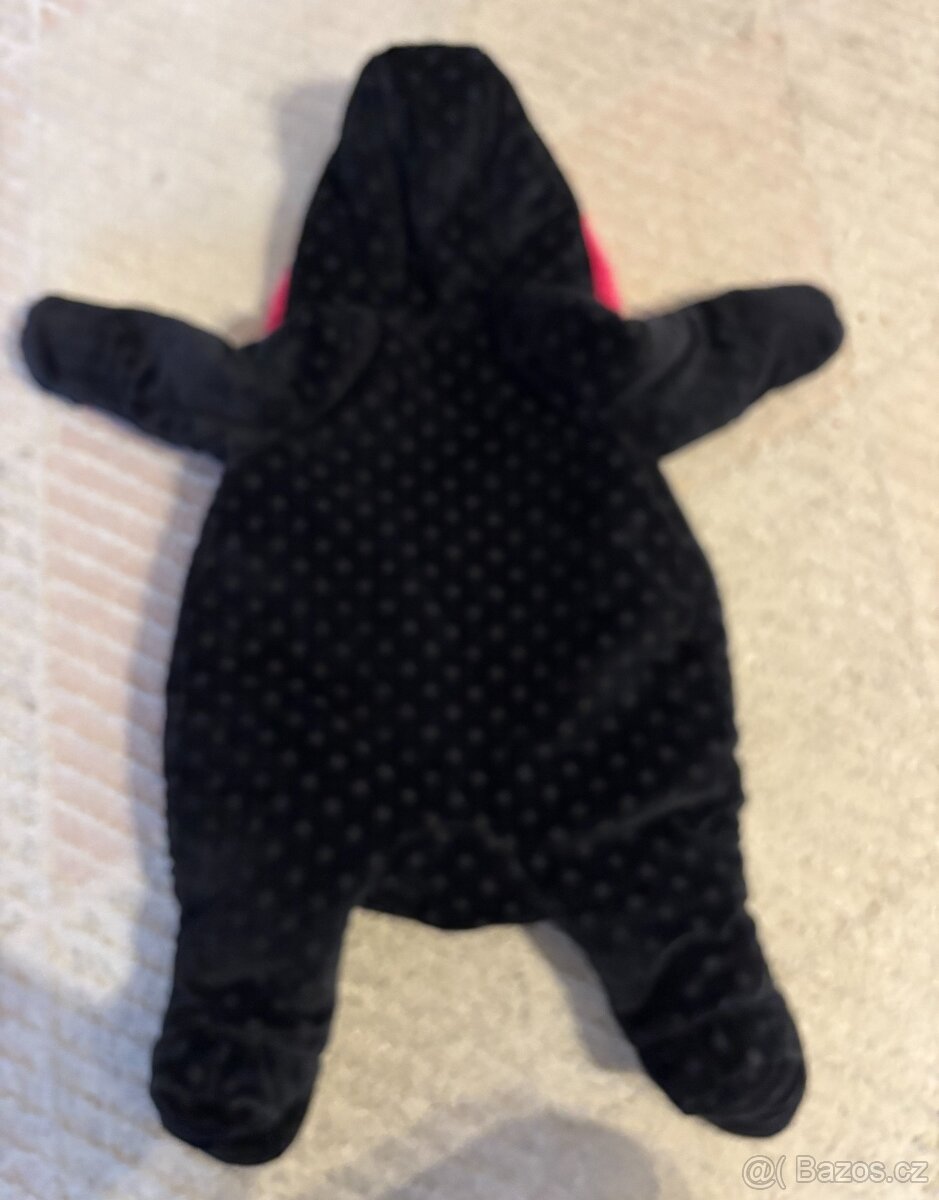 Overal černo růžový, vel. 74 cm - 2