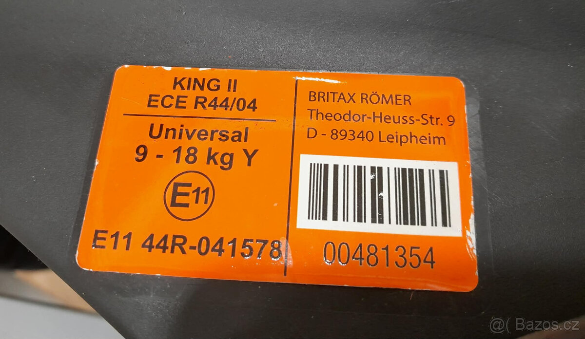 Britax Römer King II, autosedačka - 2