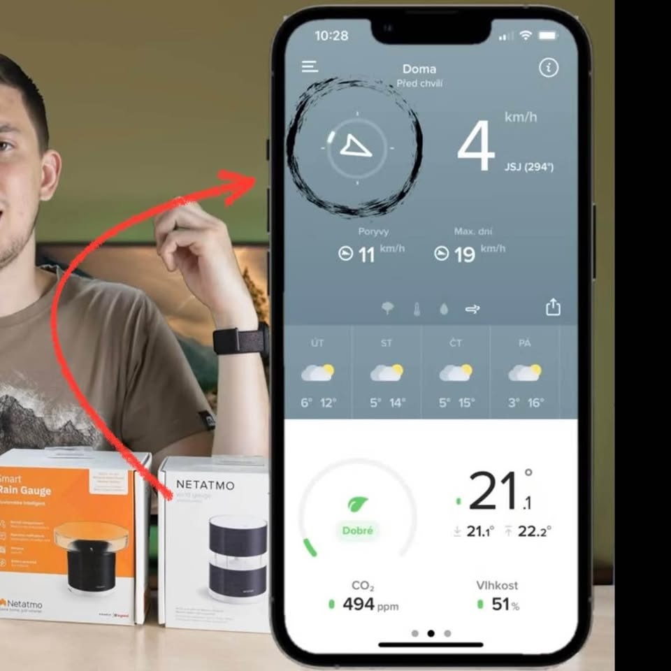Netatmo Smart Anemometer - Přídavný modul k meteostanici - 2