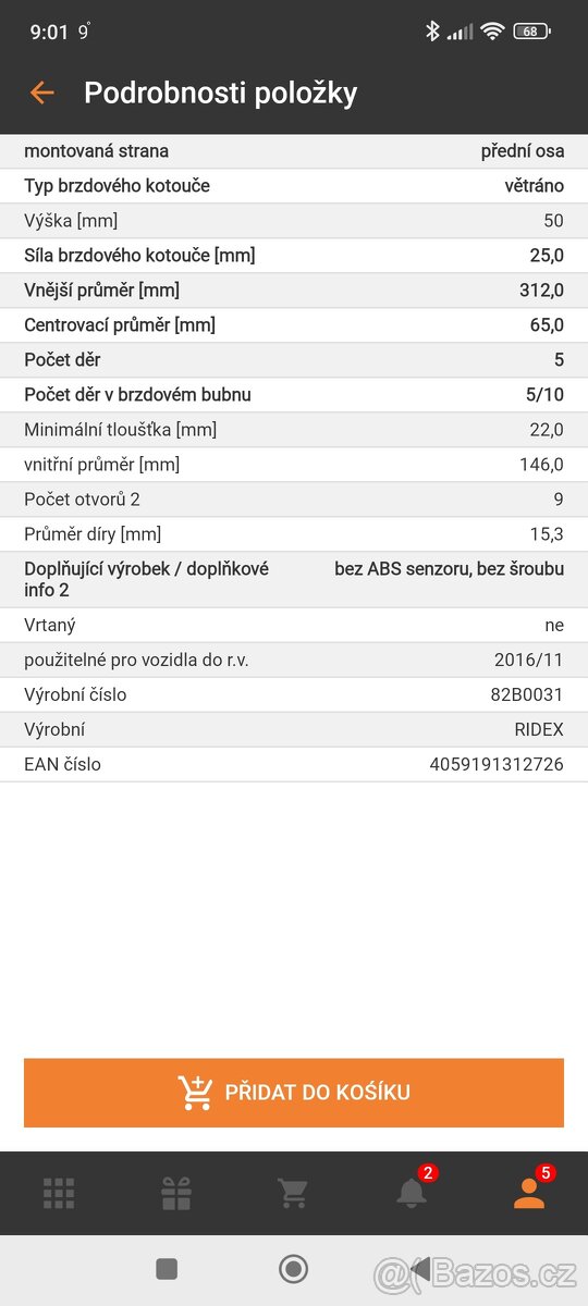 Brzdové kotouče - 2