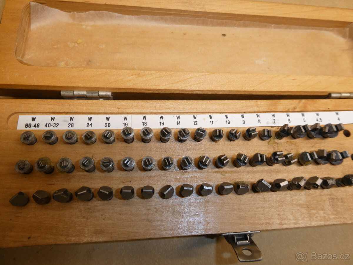 Sada měřicích doteků pro W závity - 2