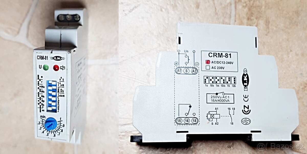 Časové relé Hager EZ001, ElkoCRM-81, Schneider RE11 - 2