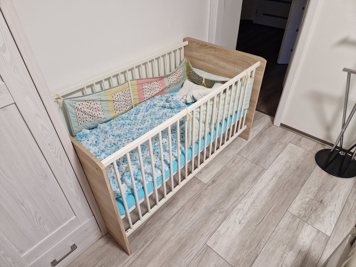 Dětská postýlka + kokosová madrace. Postel - dětský pokoj - 2