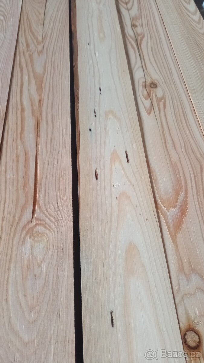Hoblovaná prkna 100x20x1500mm modřín - 2