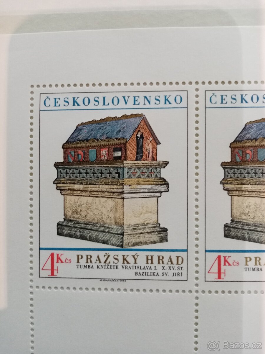 4 blok Pražský hrad 4 Kčs - 2