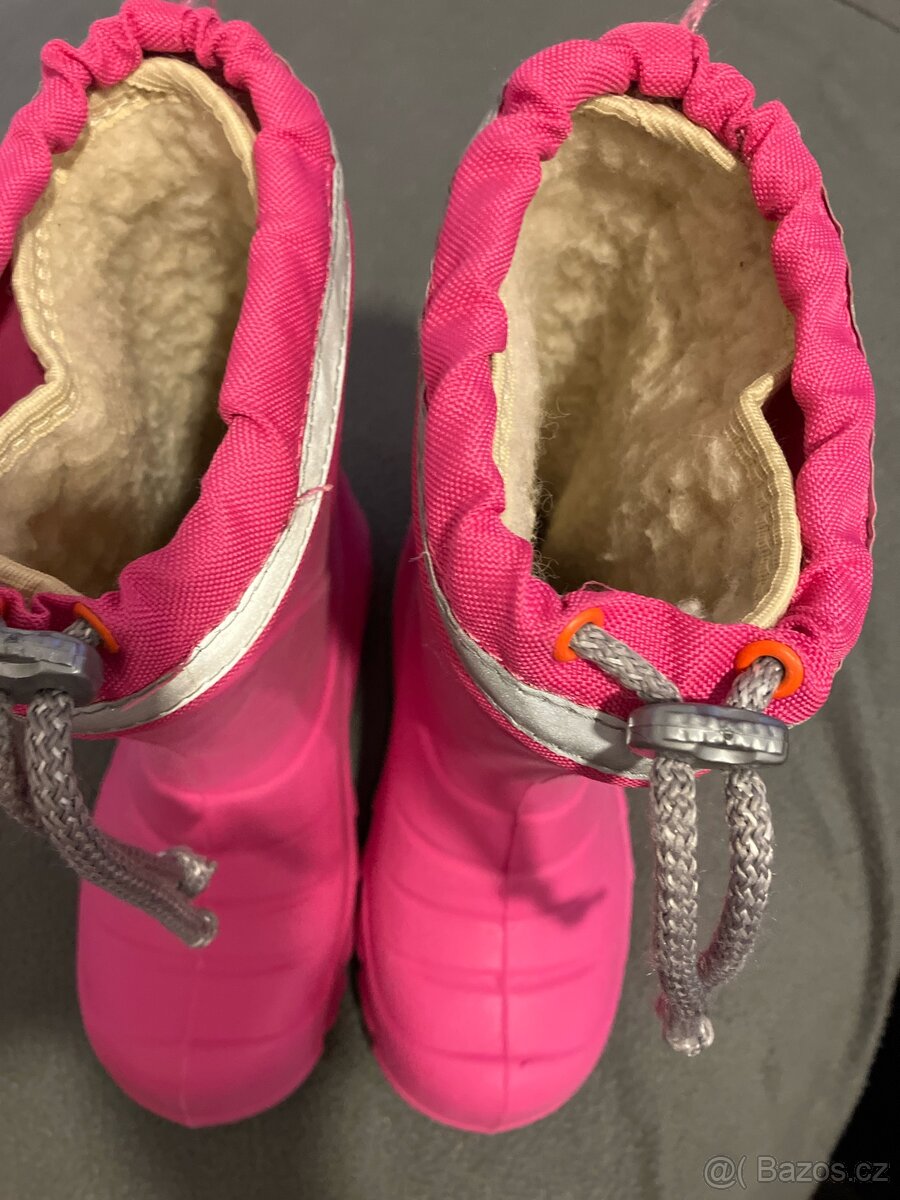 Růžové zateplené boty 30/31 - 2
