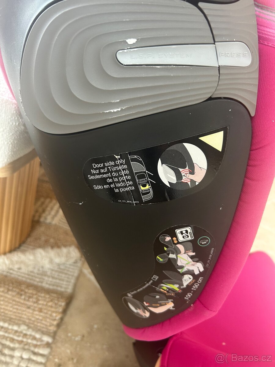 CYBEX Solution S-Fix Magnolia Pink 100-150cm - 2