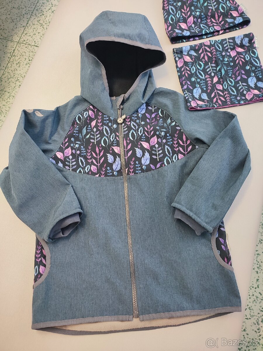 Softshellová bunda Unuo + nákrčník a čepice - 2