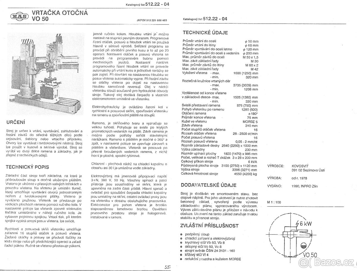 Otočná vrtačka VO50 - 2