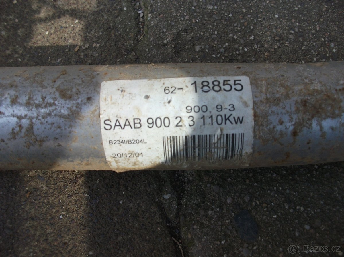 saab 900 2,3 110kw 2,0 147kw výfuk - 2