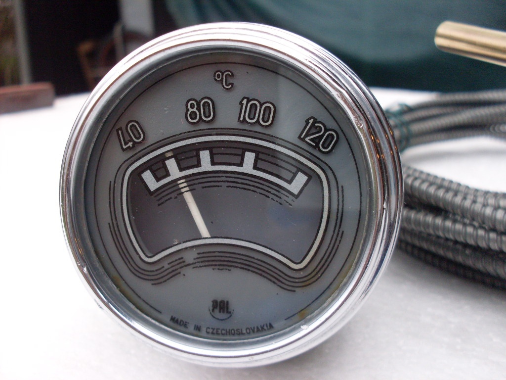 Prodám budík teploměru č.12- dlouhá kapilára 8,7m - 2