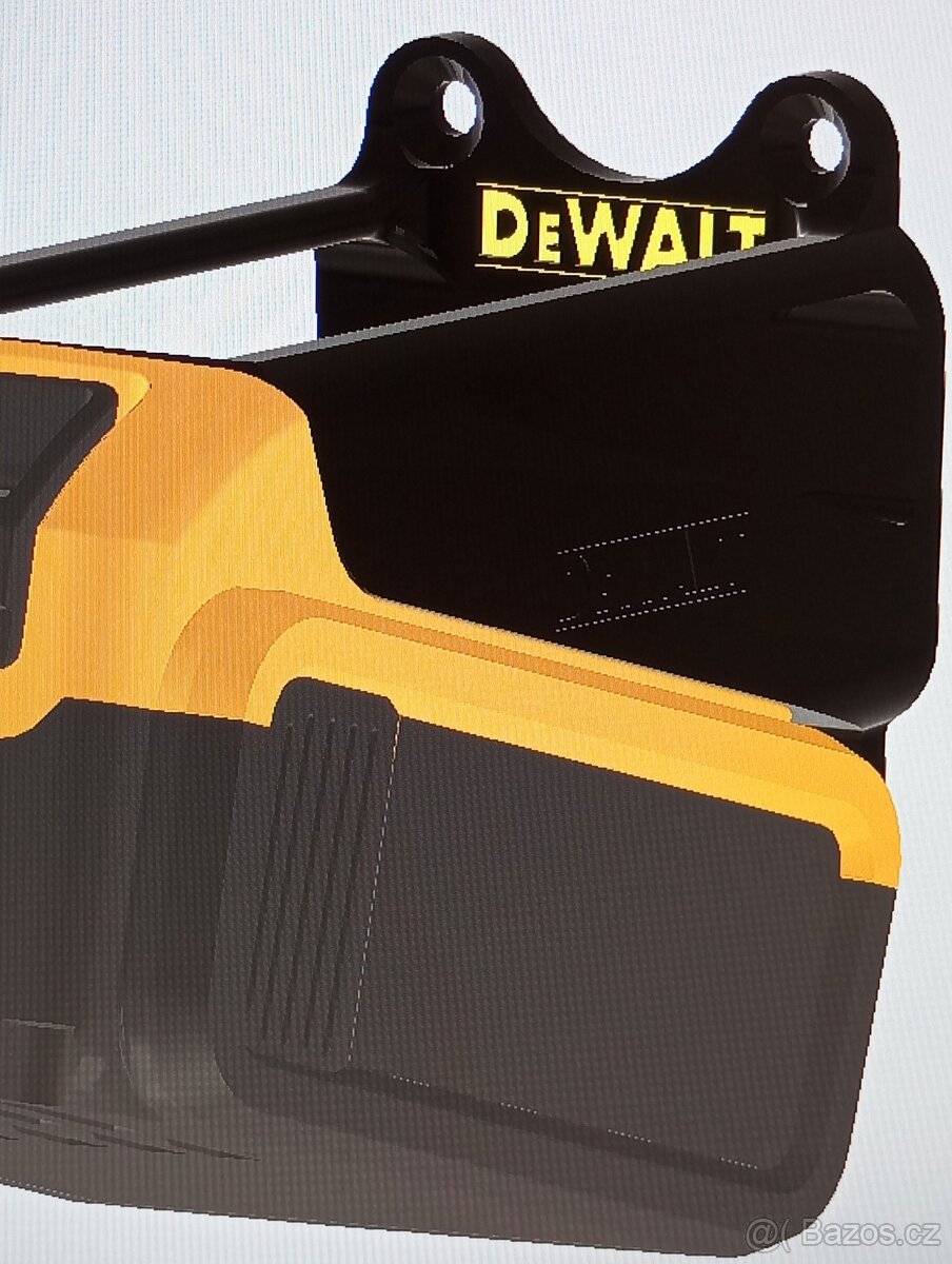 Držák akumulátoru DeWalt 18/20v (úhlový 75°) - 2