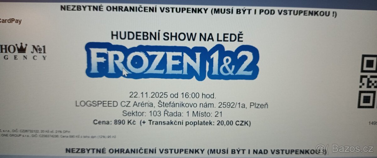 Frozen 1&2 Plzeň 3x. - 2