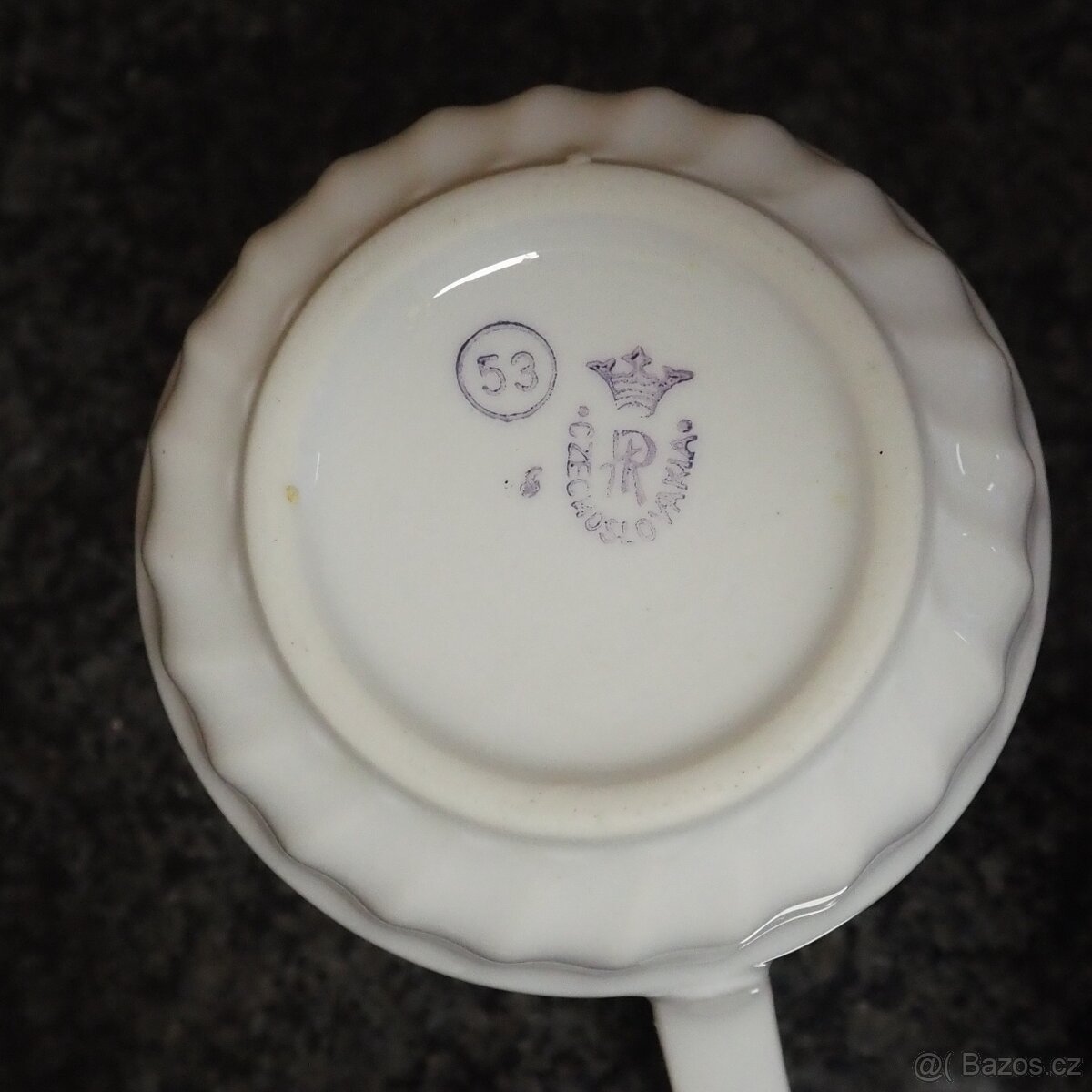 Porcelánový hrníček, 50. léta 20. století - 2