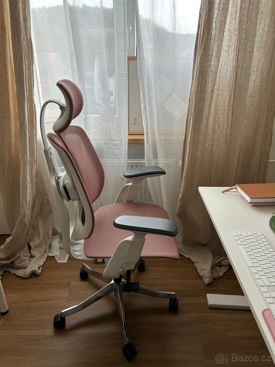 Ergonomická kancelářská židle Liftor Active růžová - 2