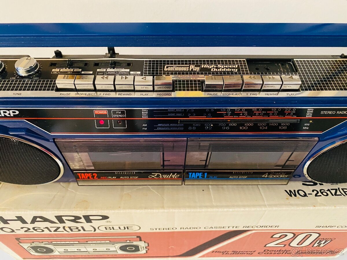 Radiomagnetofon/boombox Sharp WQ-261Z, rok 1985 - 2