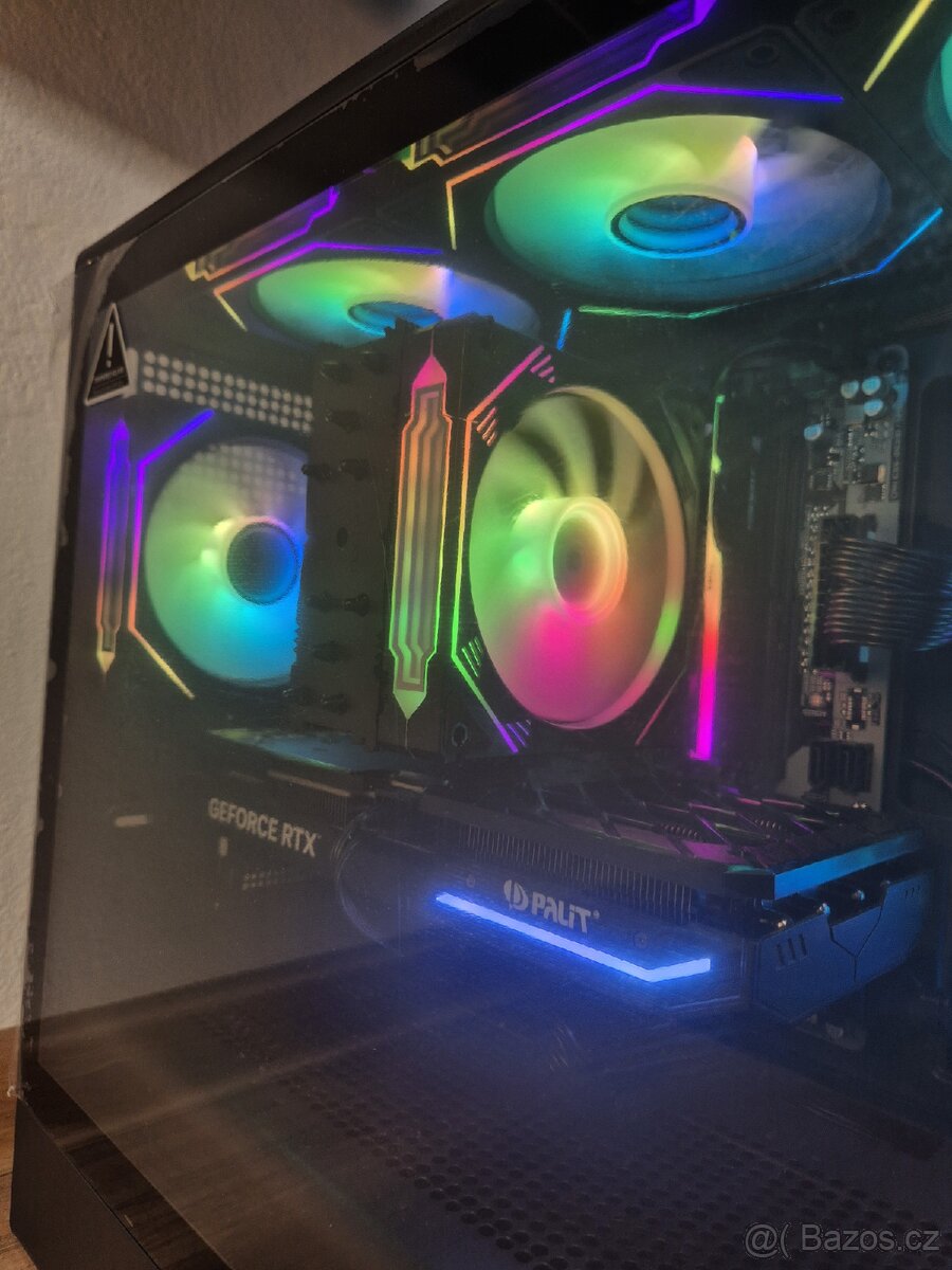 HERNÍ PC - ZÁRUKA - RTX 4070, Ryzen 7500f, 16gb ram, 1tb m2 - 2