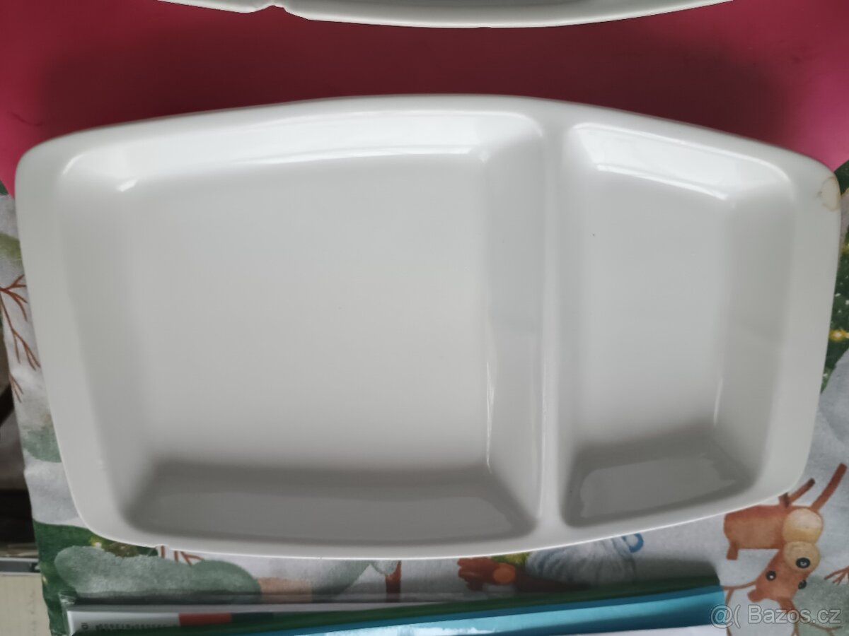Porcelánové talíře dělené - 2