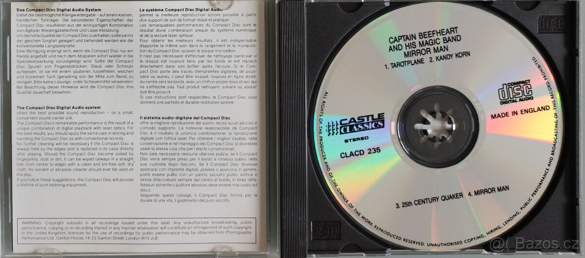 CD Captain Beefheart: Mirror Man - 2