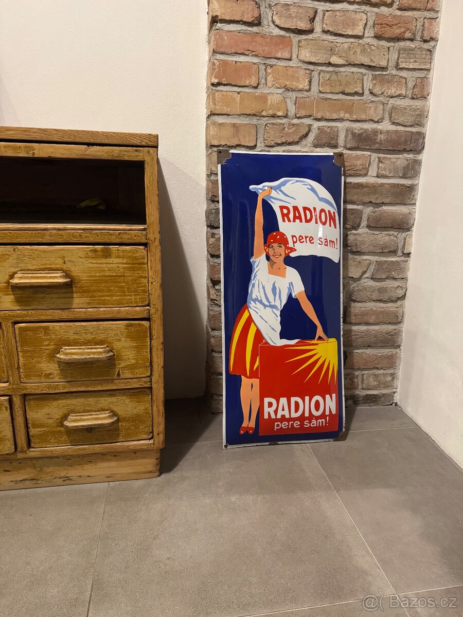 Smaltovaná cedule Radion - 2