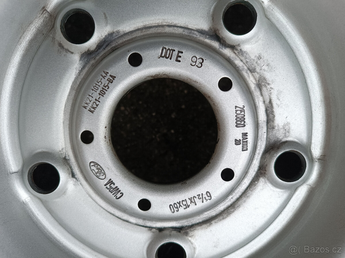 Transit Custom - disky 6,5x15 et60 + letní 215/65/15 - 2