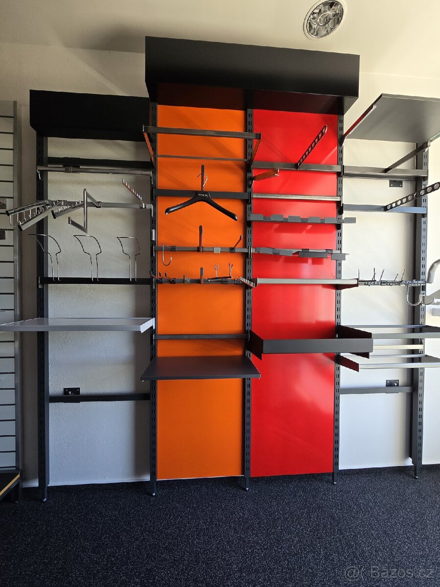 Systémové prvky pro stěny, regály pro prodejny - 2